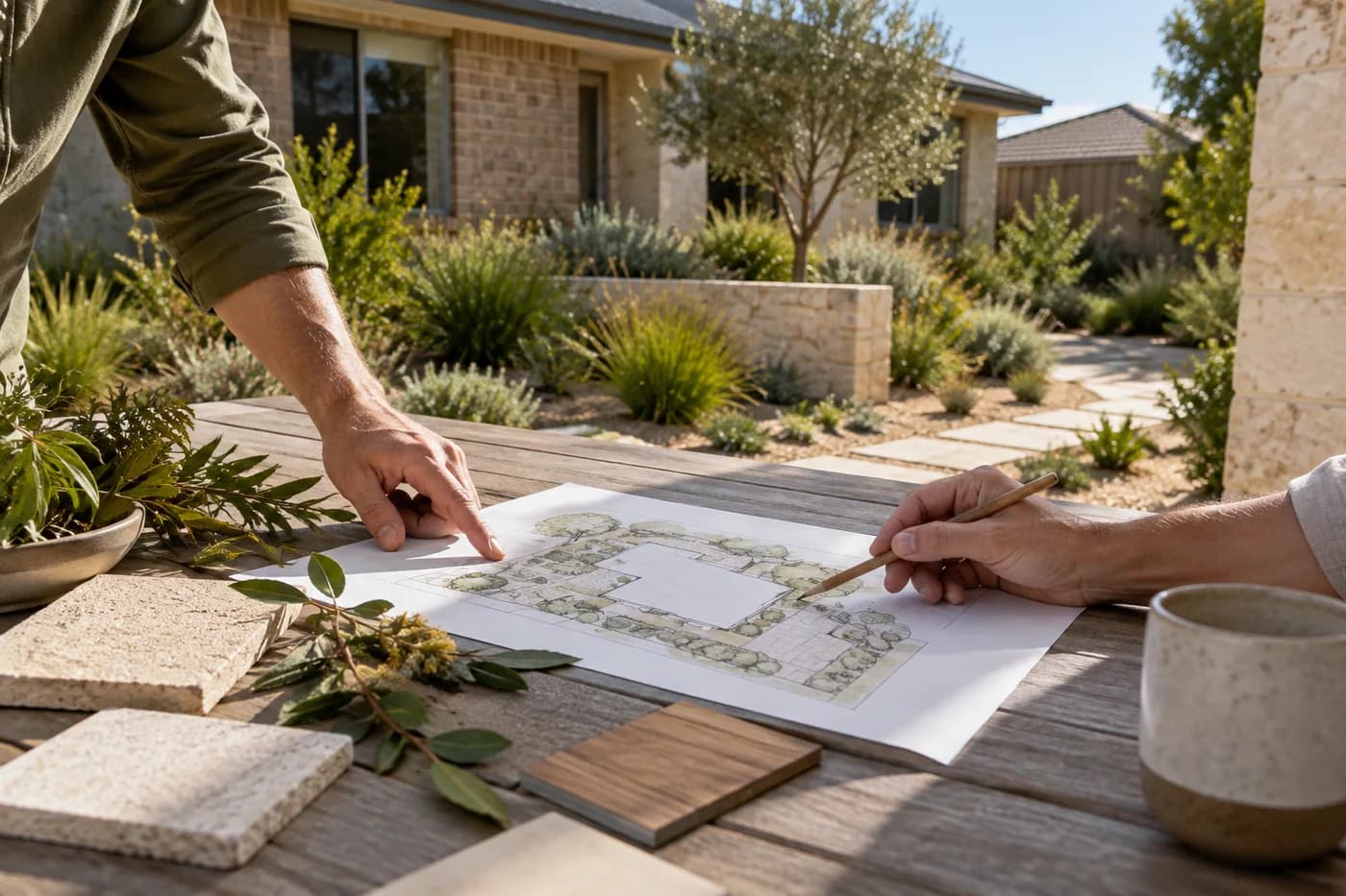 Illustrative landscape design services in Perth